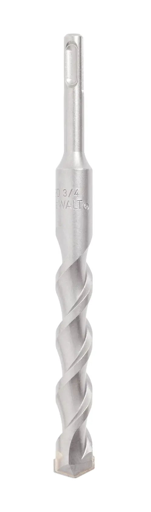 Broca DEWALT para masonería con diseño espiral para piedra o concreto.