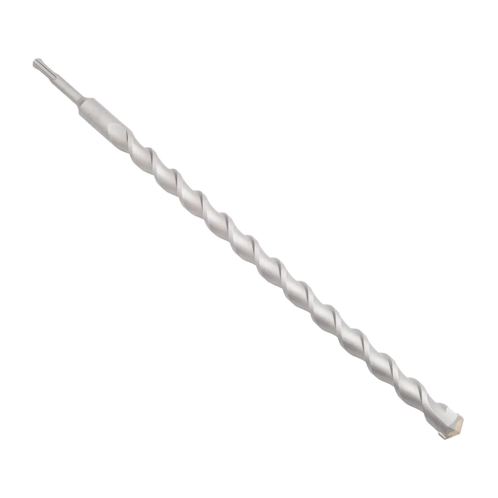 Broca espiral DEWALT con vástago SDS, ideal para taladrar concreto y piedra.